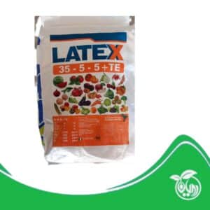 کود پودرى کامل35/5/5 بعلاوه ریز مغذی(TE) (لاتکس)دان نهال سبز(کیسه 10 کیلوگرمی)